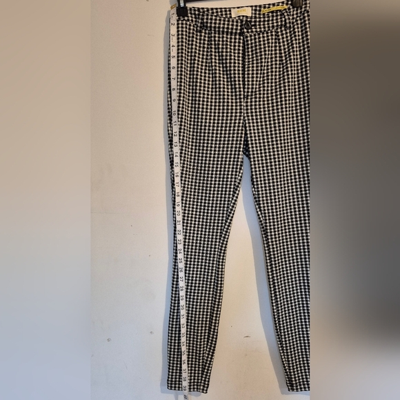 Maeve Black and White Checkered Pants - Picture 3 of 7